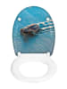Wenko Easyclose-toiletbril " Caretta" blauw