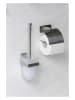 Wenko Roestvrijstalen toiletrolhouder "Genova" - (B)14 x (H)11,4 x (D)6,2 cm