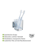 Wenko Edelstahl-Zahnputzbecher "Quadro" - (B)7,5 x (H)10 x (T)10 cm