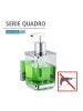 Wenko Roestvrijstalen zeepdispenser "Quadro" - 330 ml