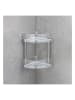 Wenko Edelstahl-Eckregal "Quadro" - (B)28 x (H)32,5 x (T)19,5 cm