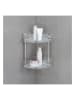 Wenko Edelstahl-Eckregal "Quadro" - (B)28 x (H)32,5 x (T)19,5 cm