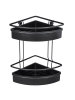 Wenko Eckregal "Molinella" in Schwarz - (B)30 x (H)35 x (T)21,5 cm