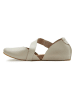 Comfortfusse Leder-Ballerinas in Beige