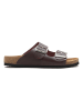 Comfortfusse Leren slippers bordeaux