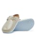 Comfortfusse Leren clogs beige