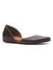 Comfortfusse Leder-Ballerinas in Bordeaux