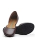 Comfortfusse Leder-Ballerinas in Bordeaux
