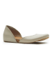 Comfortfusse Leren ballerina's beige