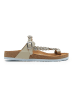 Comfortfusse Leder-Zehentrenner in Beige