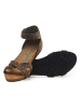 Comfortfusse Skórzane sandały w kolorze brązowo-czarnym