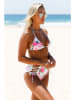 Angelsin Bikini-Hose in Weiß/ Pink
