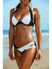Angelsin Bikini-Hose in Schwarz/ Weiß