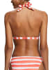 ESPRIT Bikini-Oberteil in Orange/ Weiß