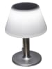 Garden Hero LED-Solar-Tischleuchte in Weiß/ Silber - (H)28 x Ø 20 cm