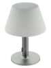 Profigarden Ledsolartafellamp wit/zilverkleurig - (H)28 x Ø 20 cm
