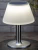 Garden Hero LED-Solar-Tischleuchte in Weiß/ Silber - (H)28 x Ø 20 cm