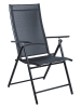 Nature Fellow Tuinklapstoel antraciet - (B)68 x (H)106 cm