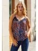 Milan Kiss Top bruin/blauw