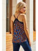 Milan Kiss Top bruin/blauw