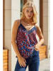 Milan Kiss Top w kolorze granatowo-bordowym
