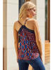 Milan Kiss Top w kolorze granatowo-bordowym