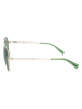 Levi's Okulary przeciwsłoneczne unisex w kolorze złoto-zielonym