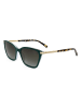 Levi's Damen-Sonnenbrille in Dunkelgrün-Gold/ Schwarz