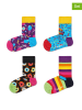 Happy Socks 4er-Set: Socken "Cats & Dogs" in Bunt