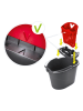 Vileda Wischeimer "Ultramax" in Schwarz/ Rot - 10 l