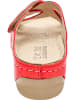 Dr. Feet Leder-Keilpantoletten in Rot