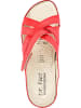 Dr. Feet Leder-Keilpantoletten in Rot