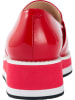 Heine Skórzane mokasyny w kolorze czerwonym