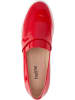 Heine Skórzane mokasyny w kolorze czerwonym