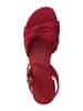 Marco Tozzi Sandały w kolorze czerwonym