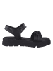 Marco Tozzi Skórzane sandały w kolorze czarnym