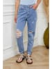 Joséfine Spijkerbroek "Lydie" - tapered fit - blauw