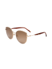 Anna Sui Damskie okulary przeciwsłoneczne w kolorze jasnobrązowym