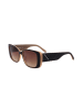 Karen Millen Damskie okulary przeciwsłoneczne w kolorze czarno-brązowo-beżowym