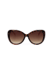 Karen Millen Damen-Sonnenbrille in Braun/ Gold