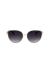 Karen Millen Damen-Sonnenbrille in Schwarz/ Gold