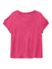 Yerse Lniana koszulka w kolorze różowym