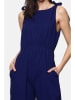 Le Jardin du Lin Linnen jumpsuit donkerblauw