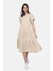 Le Jardin du Lin Linnen jurk beige/wit