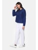 Le Jardin du Lin Linnen blouse donkerblauw