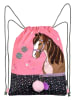 moses. Turnbeutel "Pferde" in Rosa - (L)34 x (B)43 cm