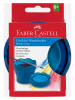 Faber-Castell Kubek "Clic&Go" w kolorze niebieskim na wodę