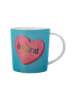 Maxwell & Williams Tasse "Be Kind" in Hellblau/ Rosa - 380 ml