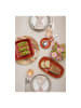 Maxwell & Williams 4-delige set: ovenschalen "Arc" terracotta - (H)7 x Ø 10 cm