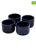 Maxwell & Williams 4-delige set: ovenschalen "Arc" donkerblauw - (H)7 x Ø 10 cm